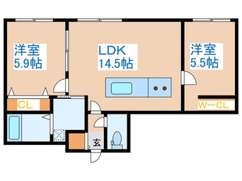 間取図 CreaResidence発寒南