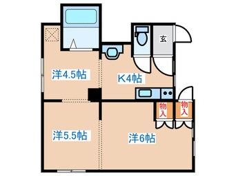 間取図 ｺｰﾎﾟﾗｽ華