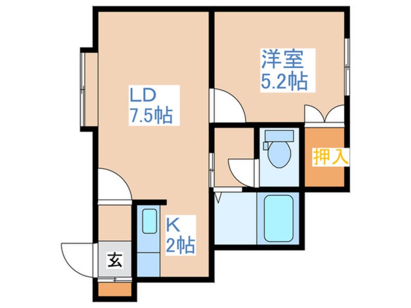 間取図 クチュール稲穂