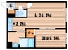 ミピア－チェ麻生 1LDKの間取り