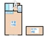 ＳＯＣ１８９ 1Rの間取り