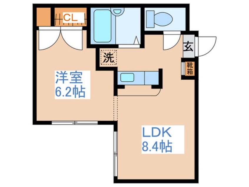 間取図 平岸ル－ム１２