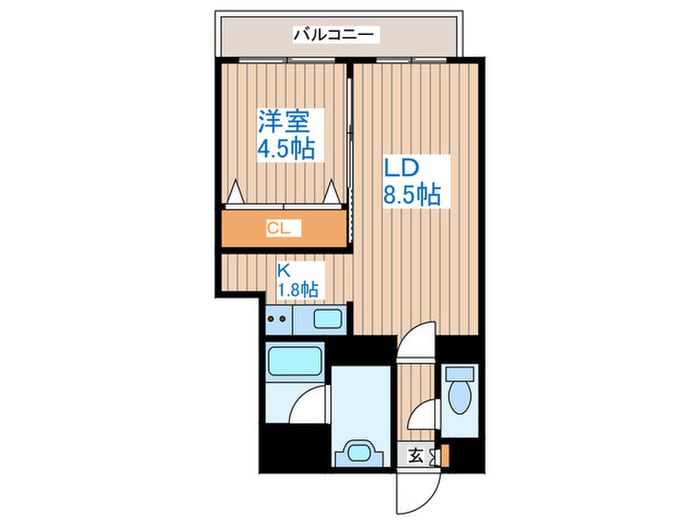 間取り図 レジディア南一条イースト