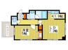 レジディア南一条イースト 1LDKの間取り