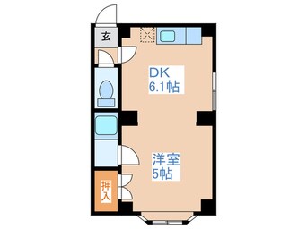 間取図 ﾌﾟﾚｼﾞ-ﾙ平岸