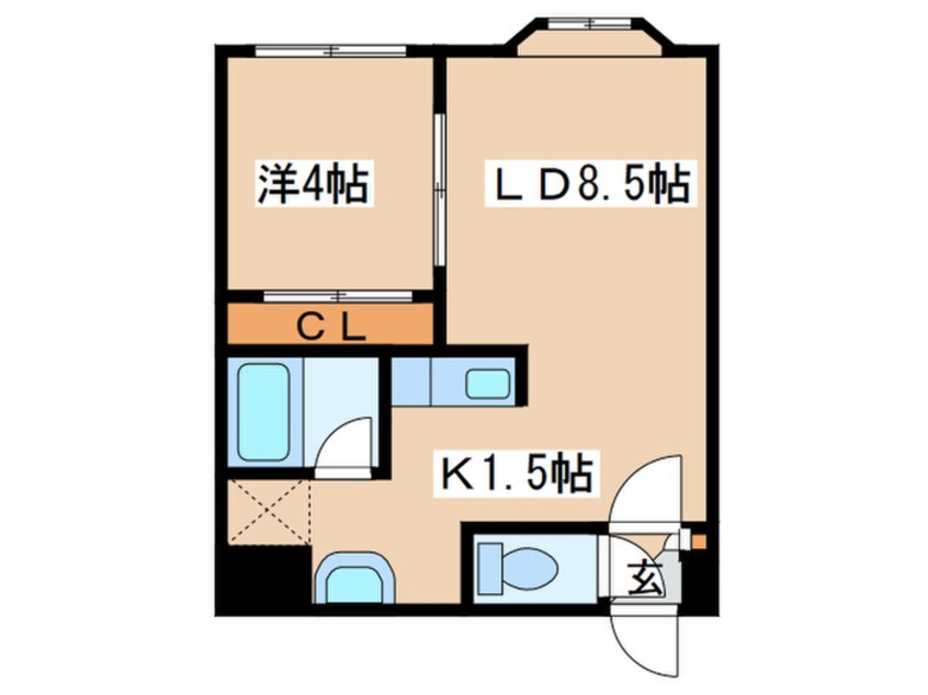 間取図 セトル豊平４･１