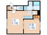 ヴェルパルク８．２ 1LDKの間取り