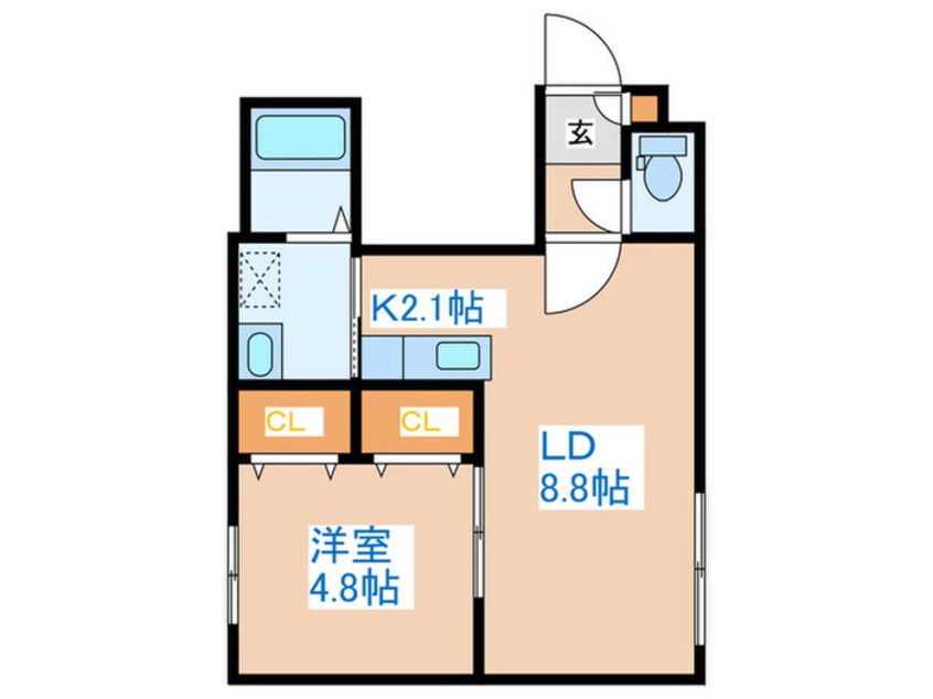 間取図 レクスベイル発寒　