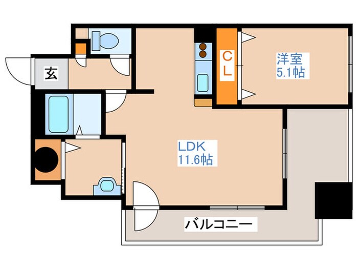 間取り図 フローラ中の島
