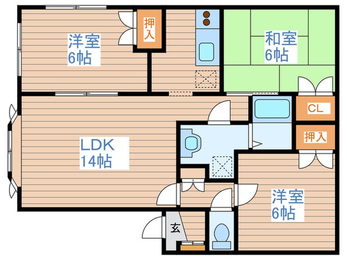 間取り図 エルハイムＡ