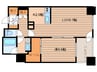 プライムメゾン南２条 1LDKの間取り