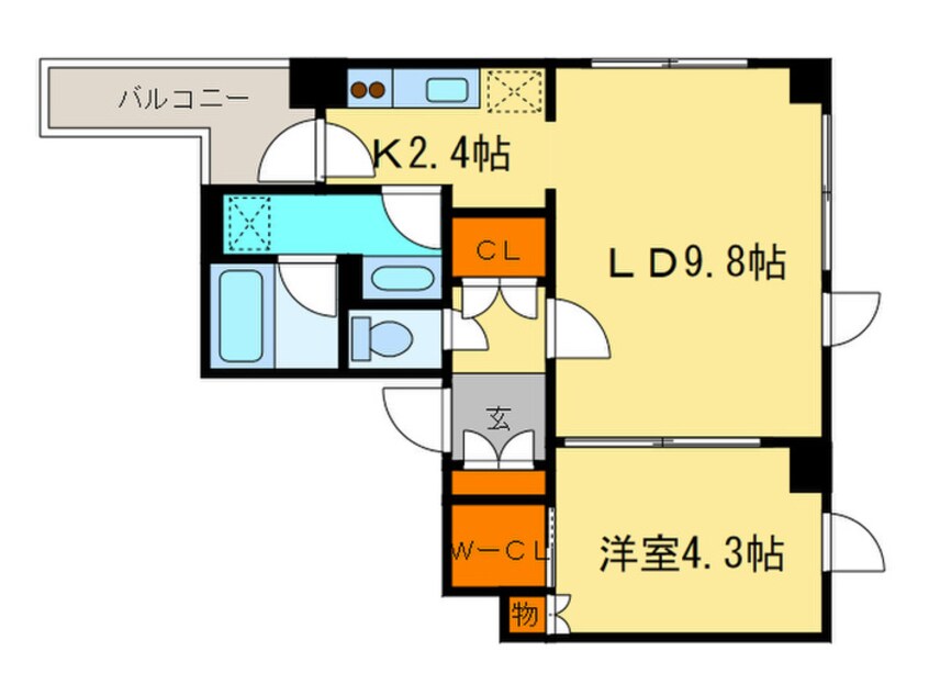 間取図 プライムメゾン南２条