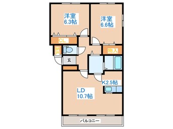 間取図 プルミエ－ルＫ