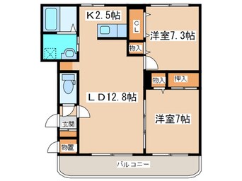 間取図 ザ・レインボーコートＮ２７