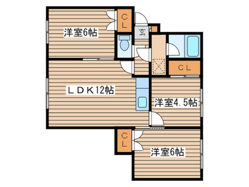 間取図 グリーンヒル１２　壱番館