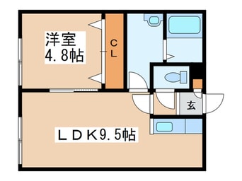 間取図 コンフォ－ト月寒東