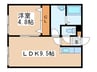 コンフォ－ト月寒東 1LDKの間取り