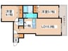 アサヒ平和ビル 2LDKの間取り