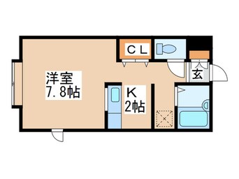 間取図 プランド－ル西岡