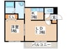 ノ－スタウン月寒 1LDKの間取り