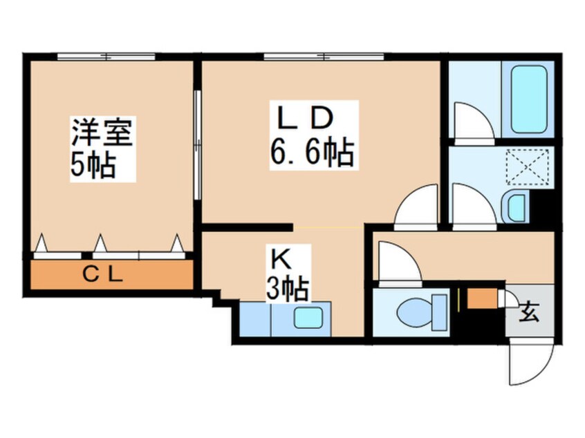 間取図 ノ－スタウン月寒