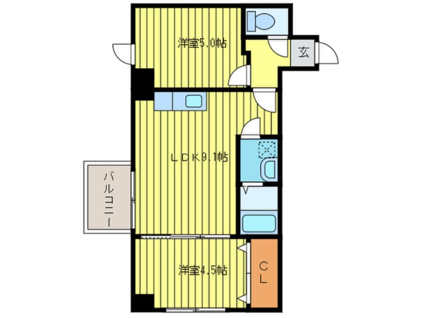 間取図 グランドジョラスＮ６