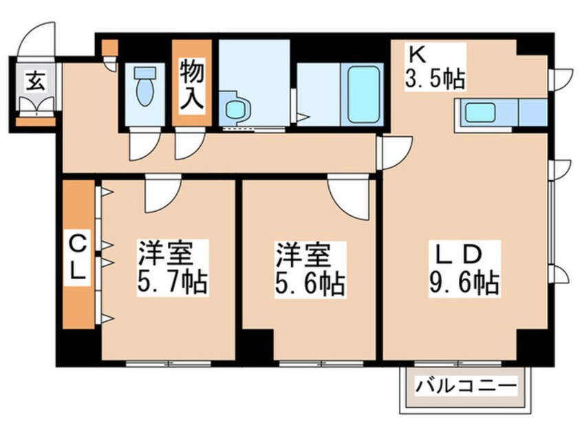 間取図 プロスパ－１１０