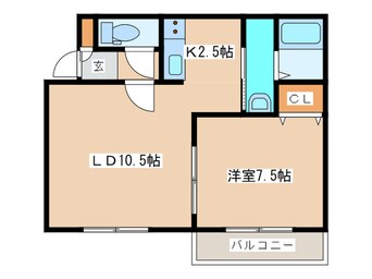 間取図 クラリス菊水Ⅴ