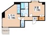 ウイング円山北町 1LDKの間取り
