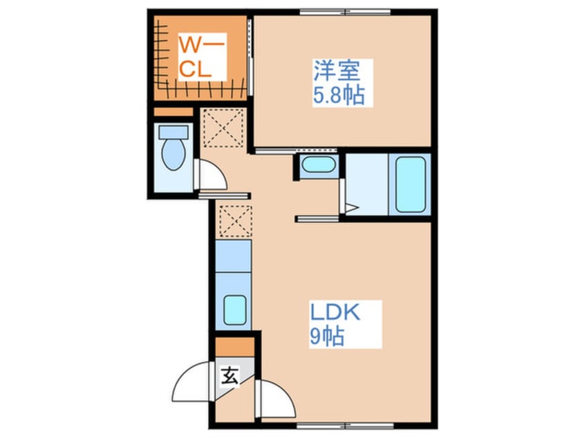 間取図 グランメ－ル学園前