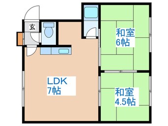 間取図 ３５７テイネ