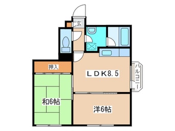 間取図 ベルヴィコート本通Ⅲ