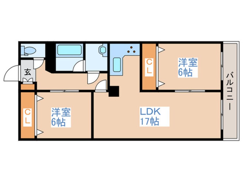 間取図 INOVE札幌南7条Ⅰ