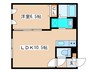 アビネス本通Ⅱ 1LDKの間取り