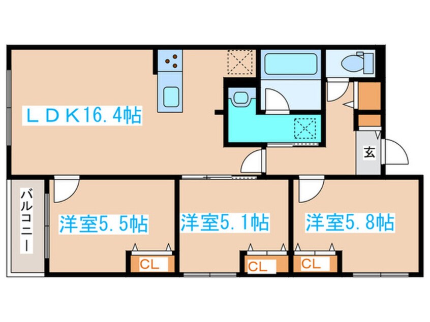 間取図 ZABO HILLS FUSHIMI