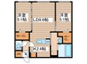 Diore Residence Sapporo 2LDKの間取り