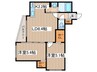 Diore Residence Sapporo 2LDKの間取り