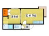 サンコート北18条 1DKの間取り