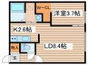 Ｍａｉｓｏｎ　ｄｅ　ｅｓｔ 1LDKの間取り