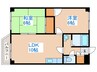 セレクトハイム４６ 2LDKの間取り