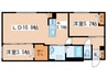 RESIDENCE SHINMEI北円山 2LDKの間取り
