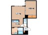カムイＨ３８ 1LDKの間取り