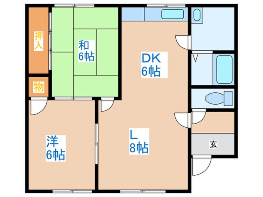 間取図 ハイツ川吉Ａ