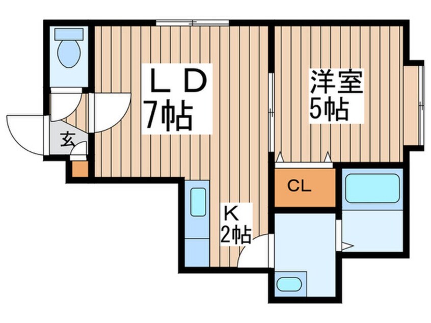 間取図 ドルフィン　エコー