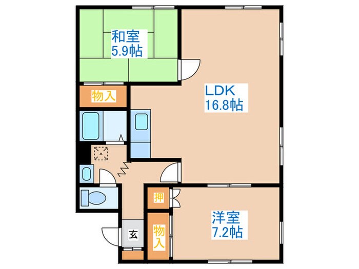 間取り図 ファミ－ルかわぶち