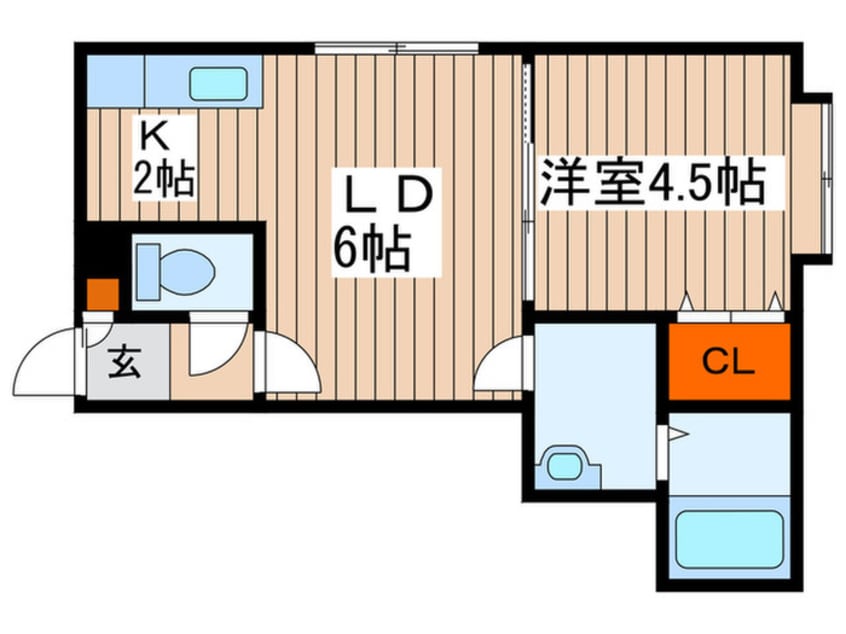 間取図 メリ－ド－ム月寒