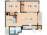 アヴァンセ月寒東２－２０ 2LDKの間取り