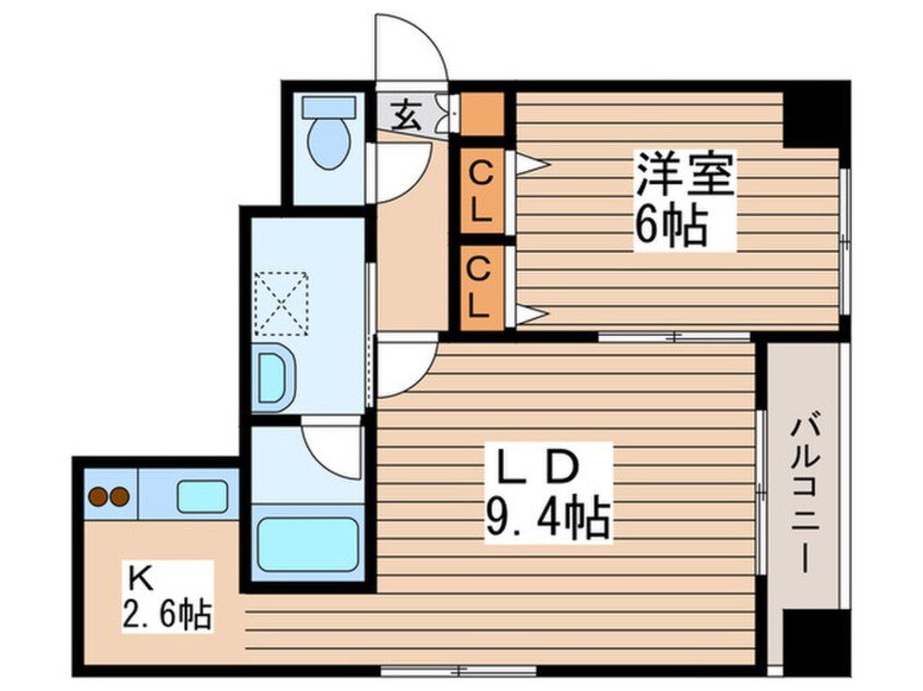 間取図 コ－モド月寒東