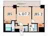 グレイスコ－ト円山北 2LDKの間取り