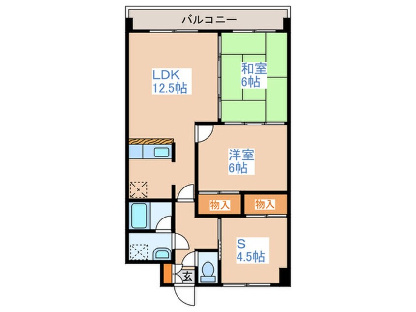 間取図 ロイヤルレインボー平岸